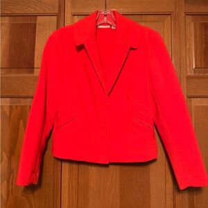 Women’s Halogen Bright Orange Red Blazer